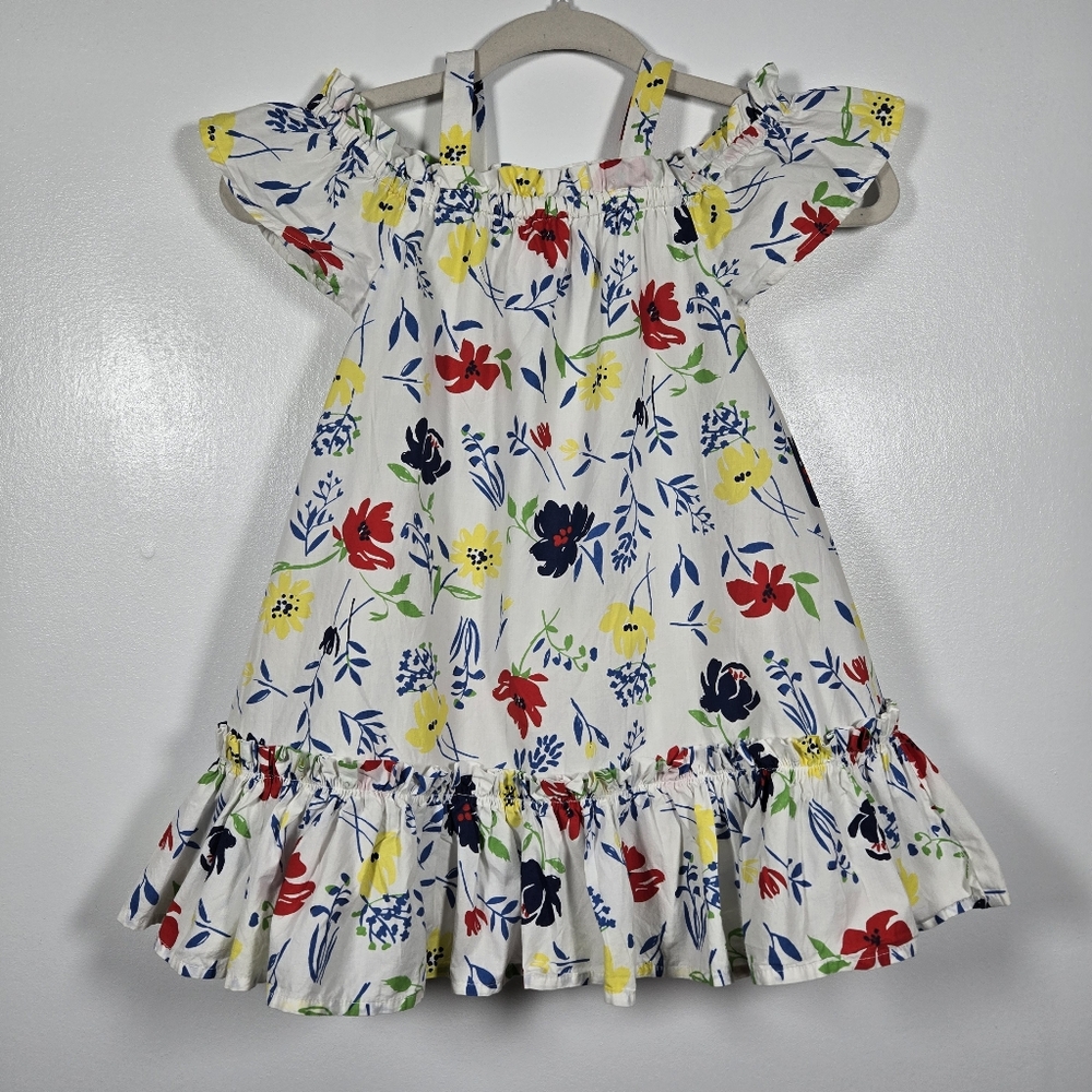 Tommy Bahama Spring Floral Off Shoulder Ruffle Flutter Dress Toddler Girls 5T